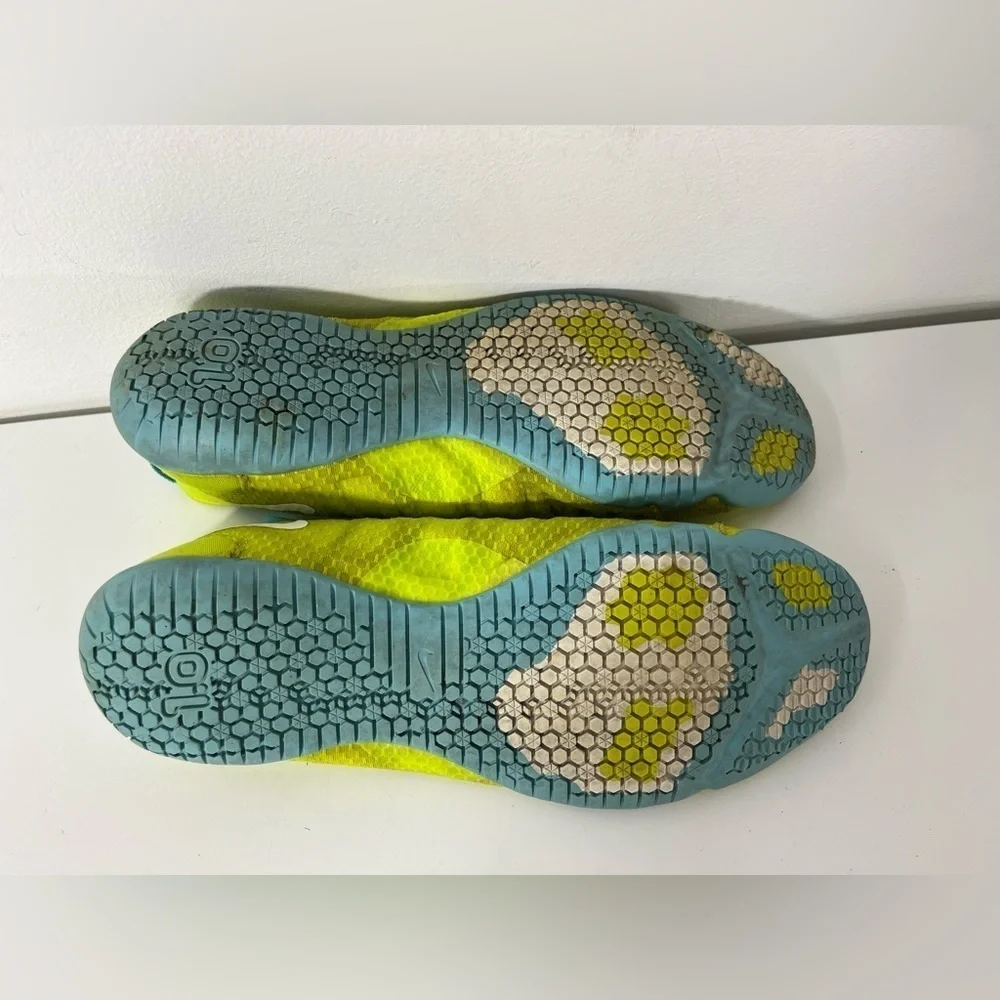 Nike Women Size 10 Free 1.0 Cross Bionic 641530-300 Yellow Running Shoe Sneakers - Picture 6 of 8